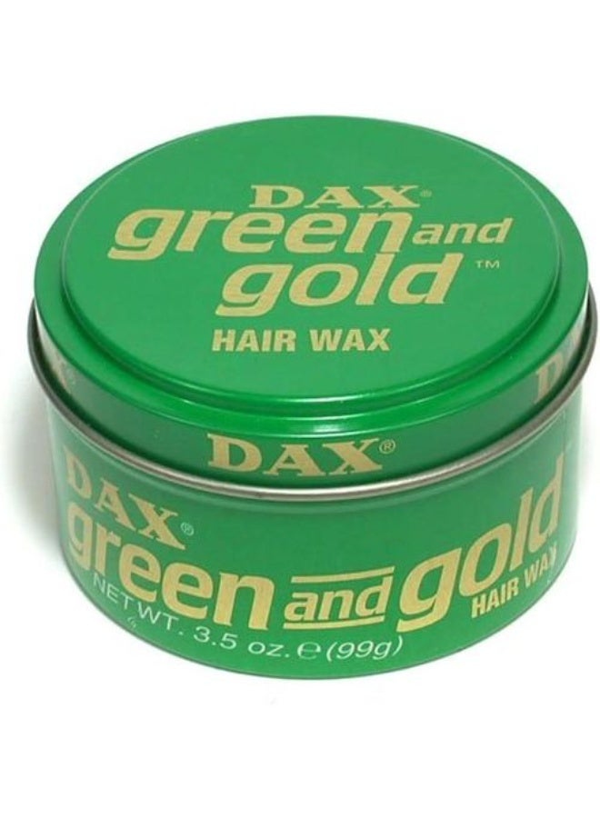 Dax Green and Gold Hair Wax 99G - Image 2